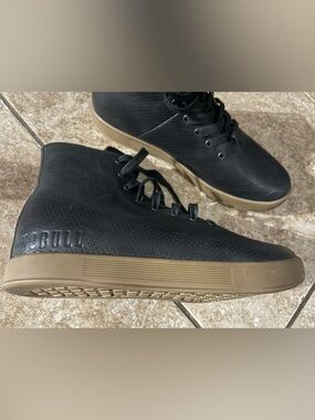 NOBULL Black High-Top Sneakers with Brown Sole